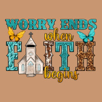 Worry Ends When Faith Begins Heavyweight Hoodie | Teevron
