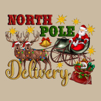 North Pole Delivery Santa Sleigh Long Sleeve Tee | Teevron