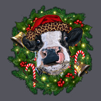 Heifer Cow With Christmas Wreath Vintage Hoodie | Teevron