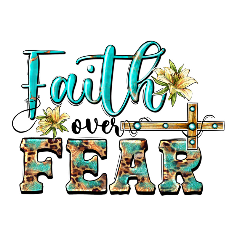 Faith Over Fear With Cross Zipper Hoodie by BarkalooDesign | Teevron