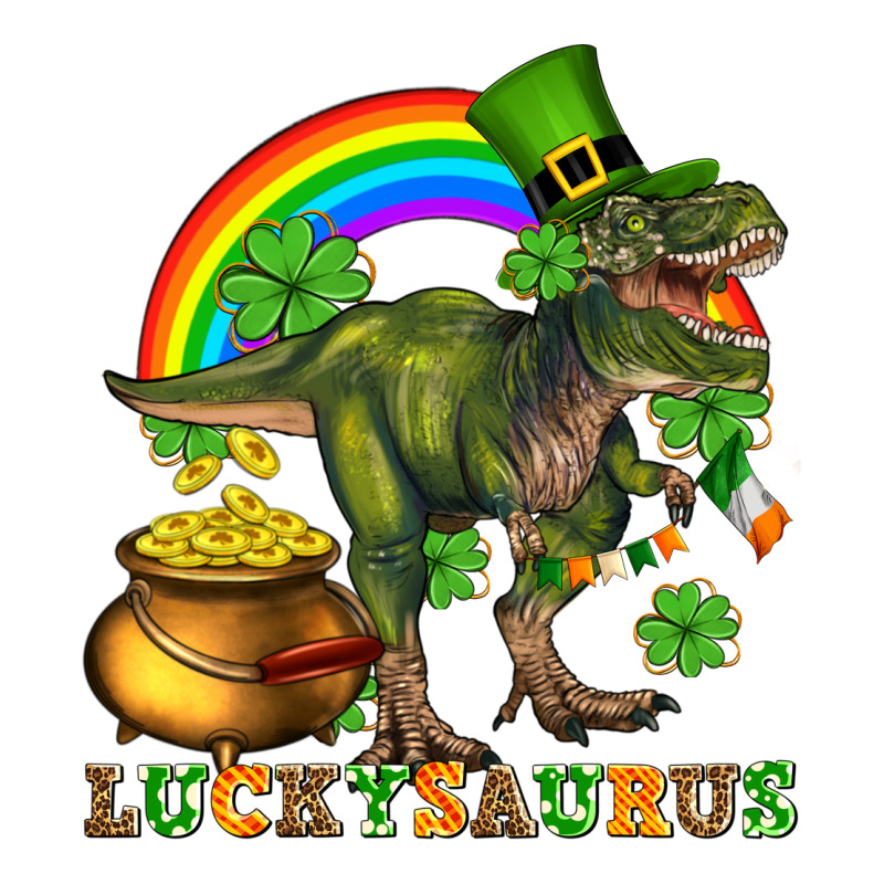Luckysaurus And St Patricks Long Sleeve Tee by AdoDesignShop | Teevron