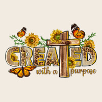 Created With A Purpose With Sunflower And Butterfl Premium Sweatshirt | Teevron