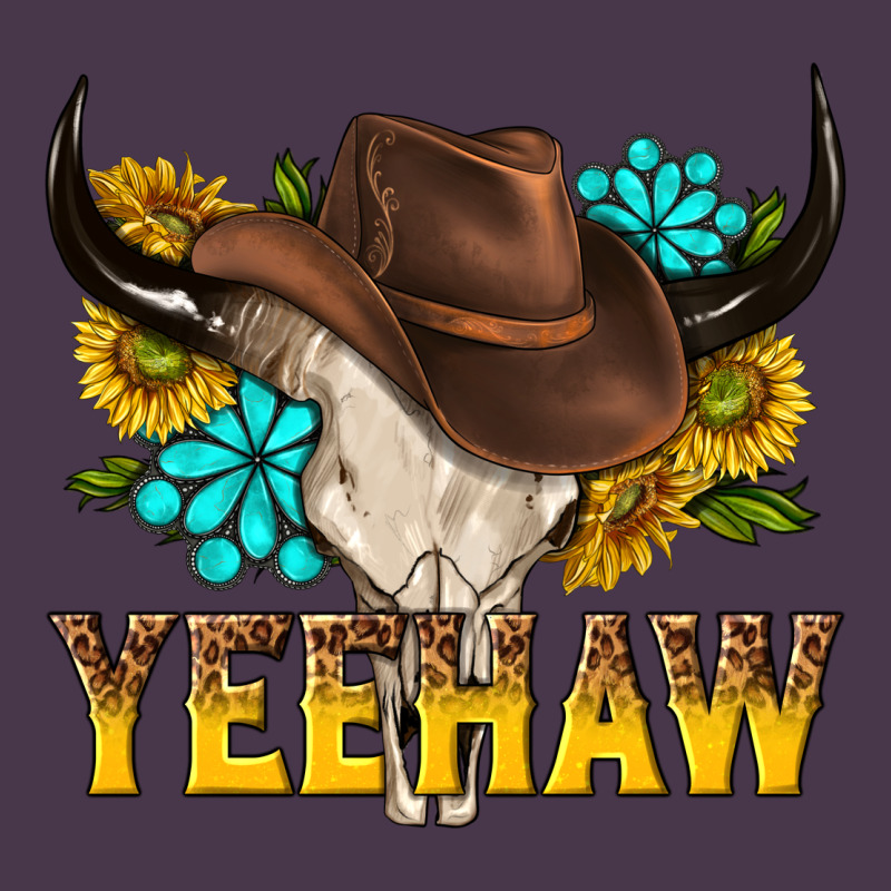 Yeehaw Bull Skull Heavyweight Hoodie by NancyCooperArtShop | Teevron