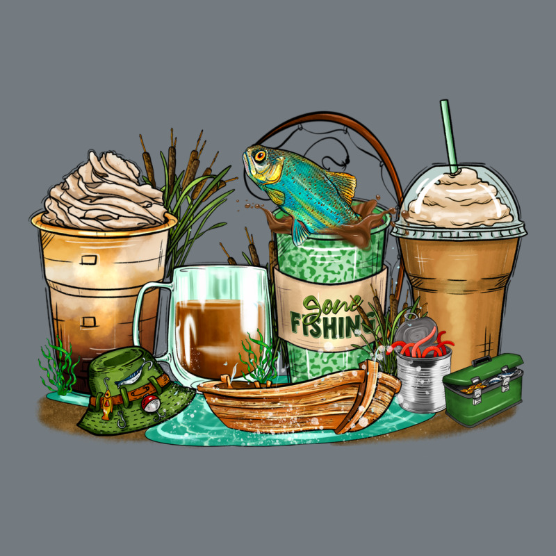 Fishing Coffee Cups Heavyweight Sweatshirt by Zillion Design Studio | Teevron