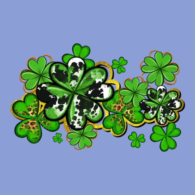 Cowhide And Leopard Shamrocks Long Sleeve Tee by AdoDesignShop | Teevron