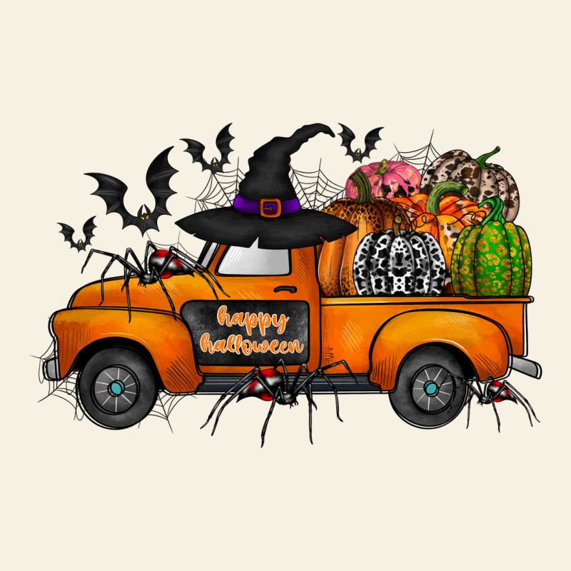 Happy Halloween Truck Vintage Tee by CowhideDigitalArt | Teevron