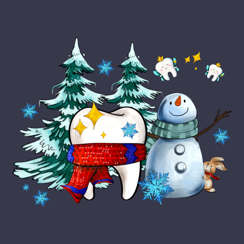 Dental Christmas Teeth And Winter With Snowman Long Sleeve Tee by AdoDesignShop | Teevron