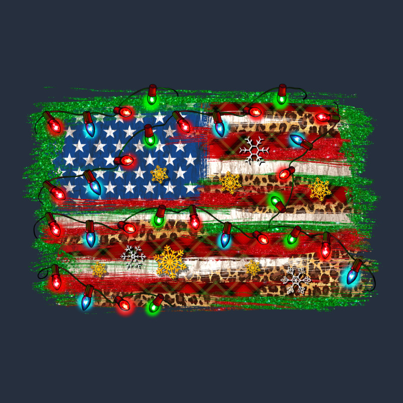 Christmas American Flag Zipper Hoodie by NancyCooperArtShop | Teevron