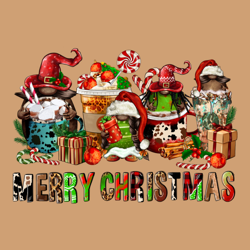 Merry Christmas Coffee Afro Gnomies Vintage Tee by FaDigitalArtStudio | Teevron