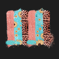 Sunflower Leopard Jute Pattern Brushstrokes Classic Tee | Teevron