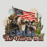 Chill The Fourth Out Cows 4th July America Zipper Hoodie | Teevron
