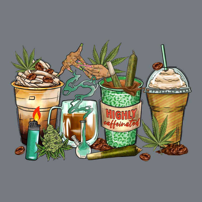 Highly Caffeinated Coffee Cups Heavyweight Sweatshirt by Zillion Design Studio | Teevron