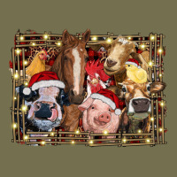 Christmas Farm Animals Vintage Hoodie | Teevron