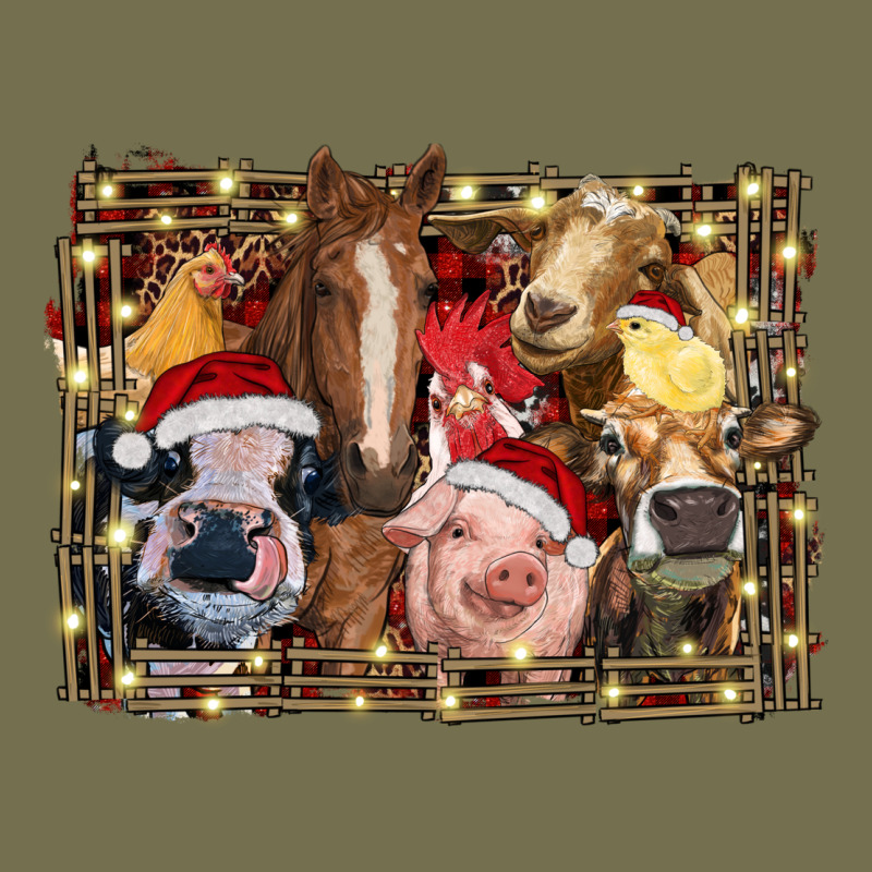 Christmas Farm Animals Vintage Hoodie by RanaPortraitStore | Teevron