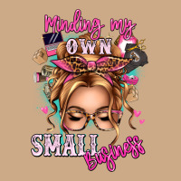 Minding My Own Small Business Blonde Messy Bun Vintage Hoodie | Teevron