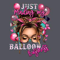 Just Minding My Balloon Business Messy Bun Vintage Hoodie | Teevron