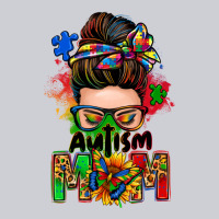 Autism Mom Messy Bun Heavyweight Sweatshirt | Teevron
