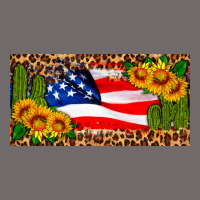 Usa Flag And Cactus License Plate Urban Heavy Tee | Teevron