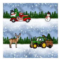 christmas snow truck seamless pattern | Teevron