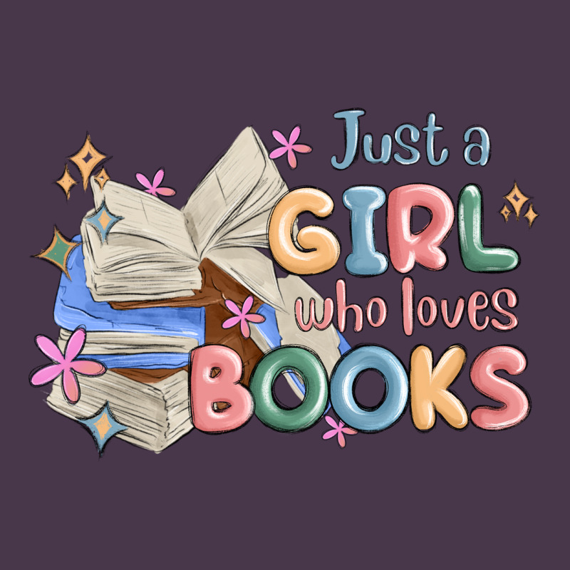 Just A Girl Who Loves Books Heavyweight Hoodie by MaliasSmallBusiness | Teevron