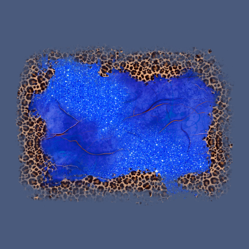 Gemstone Blue Leopard Background Vintage Hoodie by JahusDesignShop | Teevron