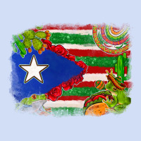 Mexico And Puerto Rico Flag Urban Hoodie | Teevron