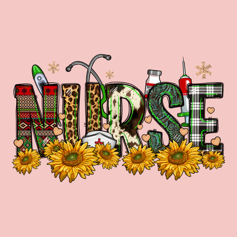 Christmas Nurse Sunflower Urban Heavy Tee by FaDigitalArtStudio | Teevron