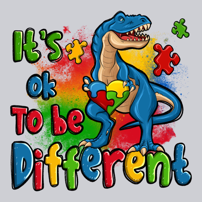 It's Ok To Be Different Autism Trex Heavyweight Sweatshirt by Zillion Design Studio | Teevron
