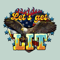 Lets Get Lit America Eagle Zipper Hoodie | Teevron