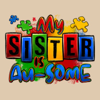 My Sister Is Ausome Autism Heavyweight Sweatshirt | Teevron
