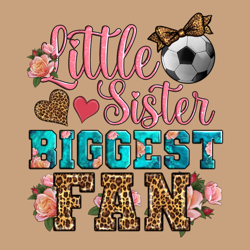 Little Sister Biggest Fan Soccer Vintage Tee by HRA Design Shop | Teevron