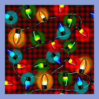 Christmas Lights Seamless Pattern Long Sleeve Tee | Teevron