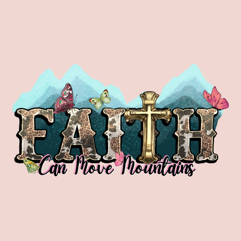 Faith Can Move Mountains Cross Premium Sweatshirt by NancyCooperArtShop | Teevron