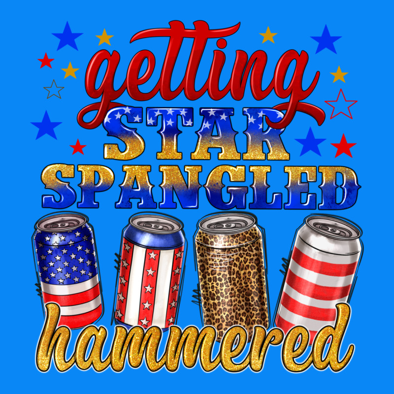 Getting Star Spangled Hammered Zipper Hoodie by NancyCooperArtShop | Teevron