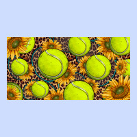 Tennis Ball With Sunflower And Racket  Licence Plato Urban Heavy Tee | Teevron