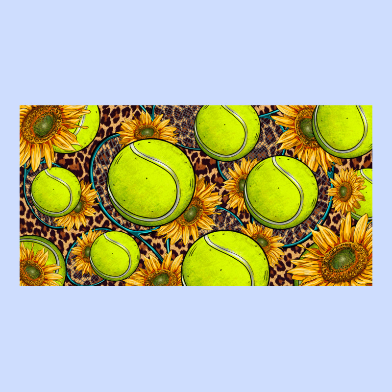 Tennis Ball With Sunflower And Racket  Licence Plato Urban Heavy Tee by BarkalooDesign | Teevron