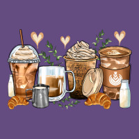 Latte Coffee Cups Vintage Hoodie | Teevron