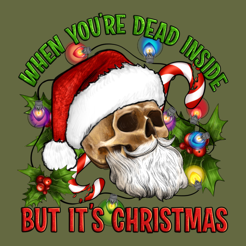 When You're Dead Inside But It's Christmas Hippie Skeleton Santa Long Sleeve Tee by Artiststas | Teevron