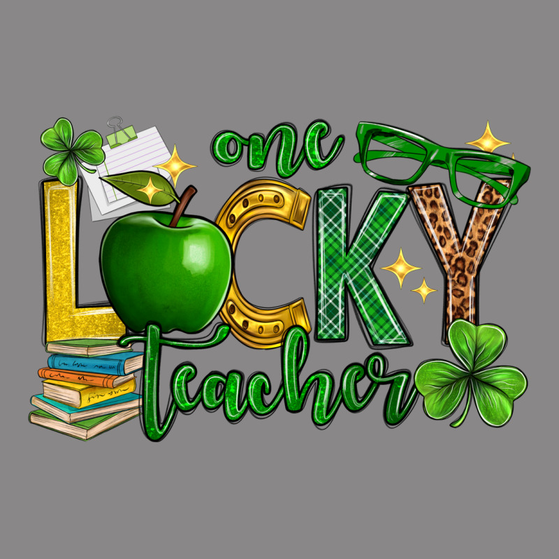 St. Patrick's Day One Lucky Teacher Vintage Tee by Neo Western | Teevron