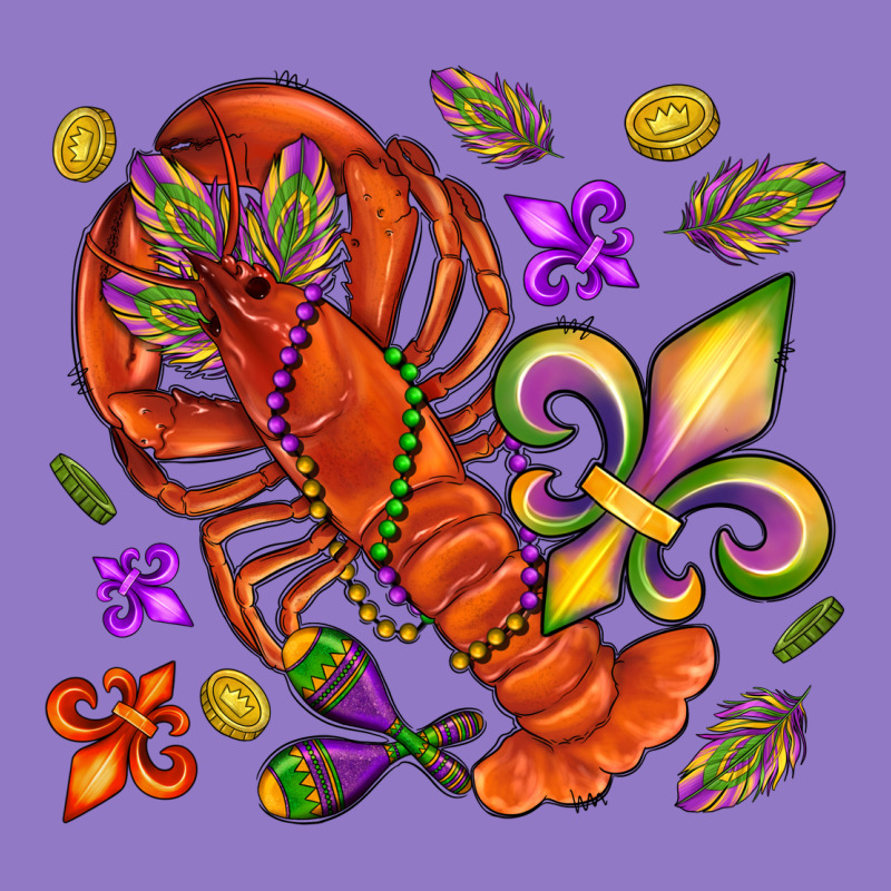 Crawfish And Fleur De Lis Urban Hoodie by NancyCooperArtShop | Teevron