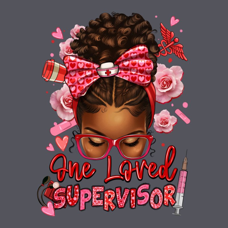 One Loved Supervisor Afro Messy Bun Vintage Hoodie by texasbilliewilder | Teevron