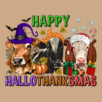 Happy Hallothanksmas With Cow Vintage Hoodie | Teevron