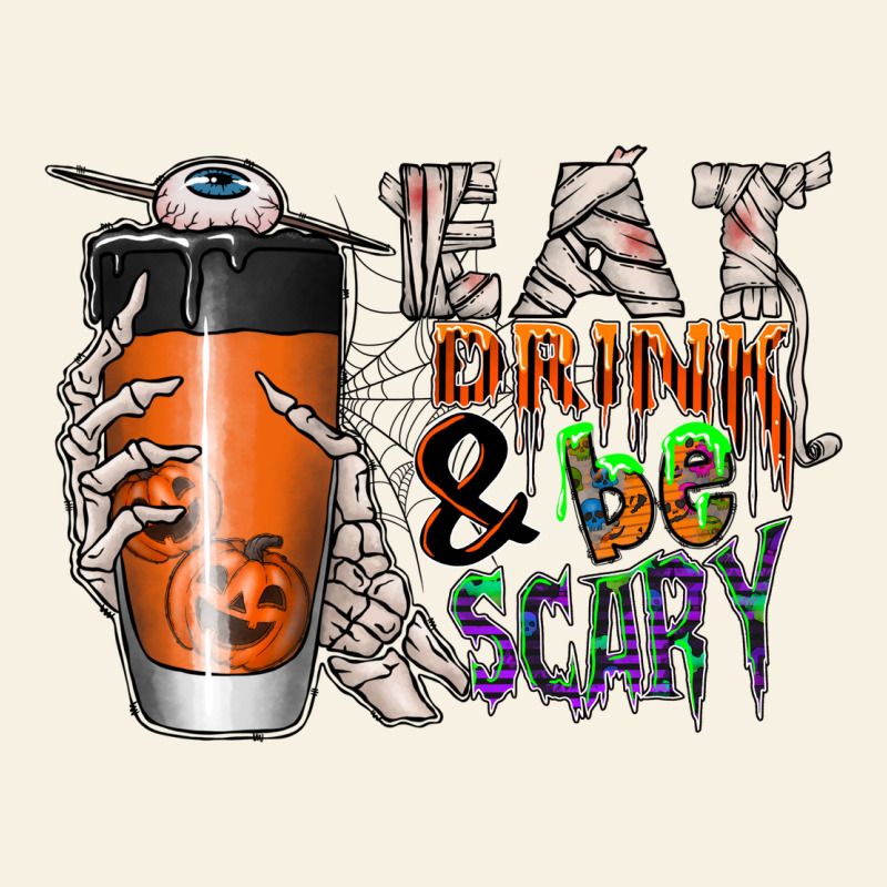 Eat Drink Be Scary Vintage Tee by CowhideDigitalArt | Teevron