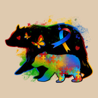 Autism Mama Bear Heavyweight Sweatshirt | Teevron
