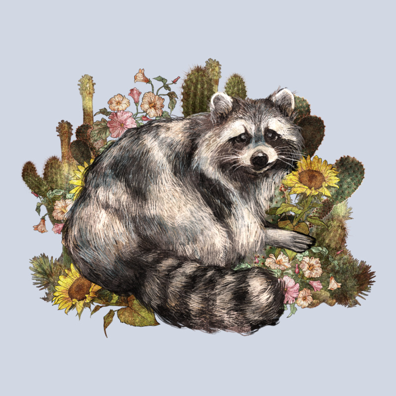 Floral Racoon Western Premium Sweatshirt by NancyCooperArtShop | Teevron