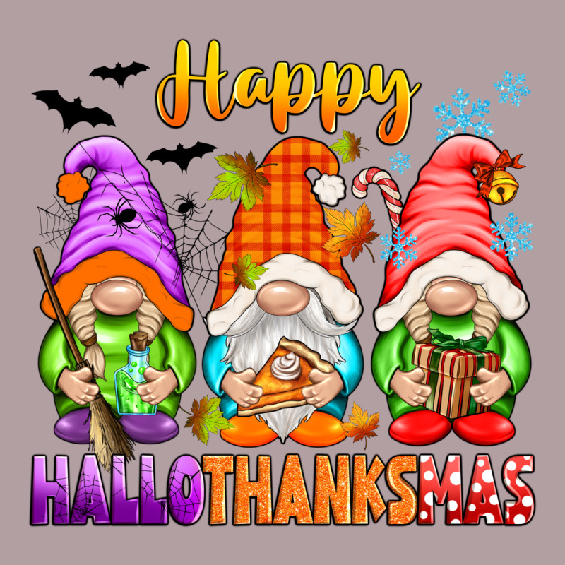 Happy Hallothanksmas Gnomes Vintage Hoodie by texasbilliewilder | Teevron