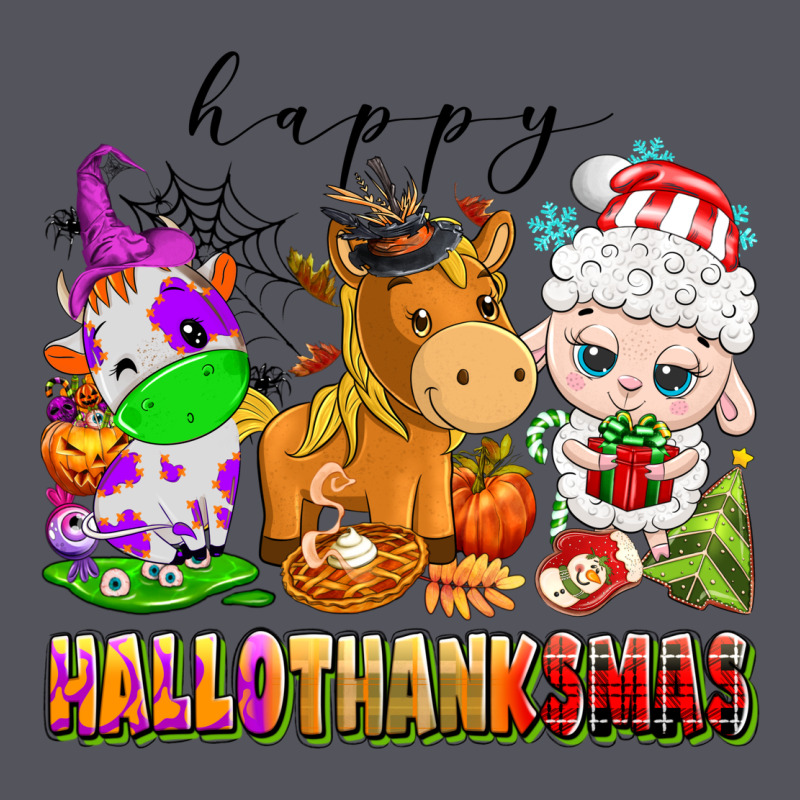 Happy Hallothanksmas Farm Animals Vintage Hoodie by texasbilliewilder | Teevron