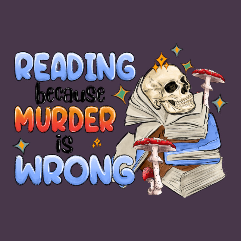 Reading Because Murder Is Wrong Heavyweight Hoodie by MaliasSmallBusiness | Teevron