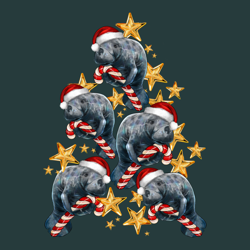 Christmas Tree With Manatee Premium Hoodie by LillyAllenDesigns | Teevron