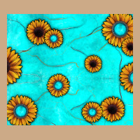 Turquoise Gemstone Sunflower Vintage Hoodie | Teevron